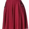 Banned Foxy 40's Swing Skirt Burgundy New In 2 Banned Foxy 40's Swing Skirt Burgundy New In