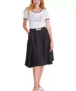 New In Banned Bunny Hop 40's Swing Skirt Black 7 New In Banned Bunny Hop 40's Swing Skirt Black