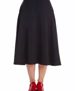 Banned Good Vs. Bad Devil 50's Swing Skirt Black