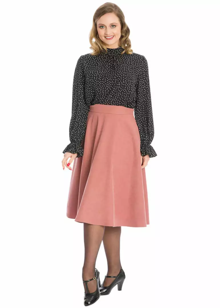 Banned I'm Yours 50's Swing Skirt Old Pink New In 6 Banned I'm Yours 50's Swing Skirt Old Pink New In