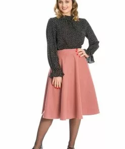 Banned I'm Yours 50's Swing Skirt Old Pink New In