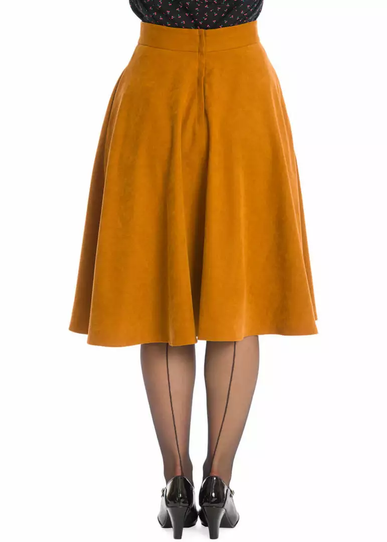 Banned I'm Yours 50's Swing Skirt Tan Brown New In 5 Banned I'm Yours 50's Swing Skirt Tan Brown New In