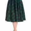 Banned Tartan 50's Swing Skirt Green 1 Banned Tartan 50's Swing Skirt Green