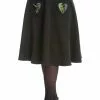 Banned Made For Each Other Frankenstein 50's Swing Skirt In Black New In 2 Banned Made For Each Other Frankenstein 50's Swing Skirt In Black New In