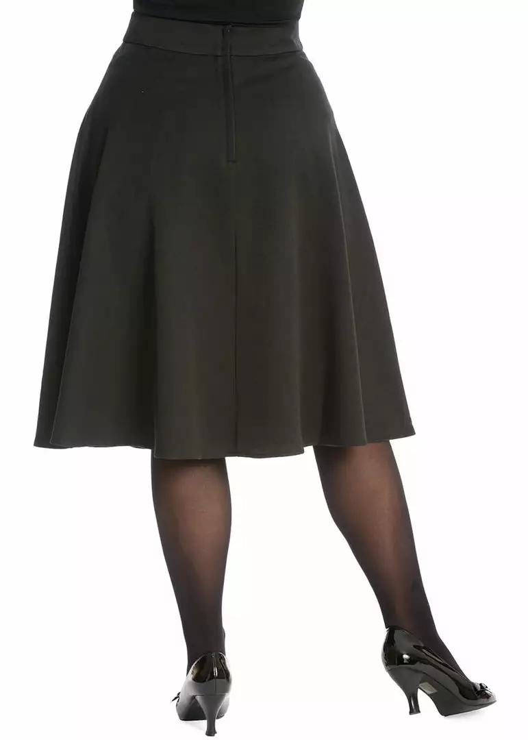 Banned Made For Each Other Frankenstein 50's Swing Skirt In Black New In 6 Banned Made For Each Other Frankenstein 50's Swing Skirt In Black New In