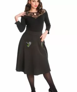 Banned Made For Each Other Frankenstein 50's Swing Skirt In Black New In 8 Banned Made For Each Other Frankenstein 50's Swing Skirt In Black New In