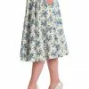 Banned Wild Flower 50's Swing Skirt Green 2 Banned Wild Flower 50's Swing Skirt Green
