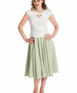 Banned Dot Days Polkadot 50's Swing Skirt Green 11 Banned Dot Days Polkadot 50's Swing Skirt Green