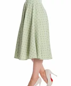 Banned Dot Days Polkadot 50's Swing Skirt Green 9 Banned Dot Days Polkadot 50's Swing Skirt Green