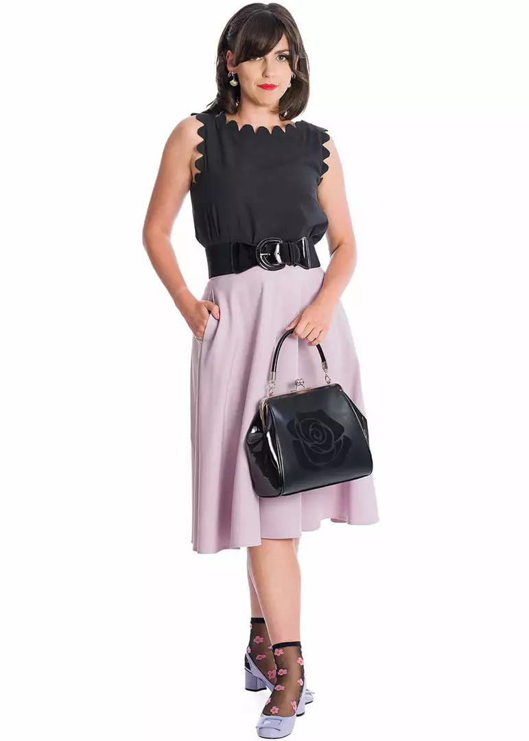 New In Banned Summer Staple 50's Swing Skirt Lilac Purple 7 New In Banned Summer Staple 50's Swing Skirt Lilac Purple