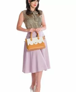 New In Banned Summer Staple 50's Swing Skirt Lilac Purple 9 New In Banned Summer Staple 50's Swing Skirt Lilac Purple