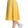 Banned Summer Staple 50's Swing Skirt Mustard New In
