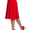 Banned Summer Staple 50's Swing Skirt Red New In 2 Banned Summer Staple 50's Swing Skirt Red New In