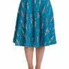 New In Banned Regatta Girl 50's Swing Skirt Blue 2 New In Banned Regatta Girl 50's Swing Skirt Blue