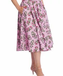 New In Banned Summer Berry 50's Swing Skirt Lilac Purple 11 New In Banned Summer Berry 50's Swing Skirt Lilac Purple