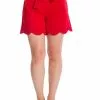 Banned Ahoy Scallop 50's Shorts Red New In 1 Banned Ahoy Scallop 50's Shorts Red New In