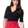 Banned Betty 50's Top Black 1 Banned Betty 50's Top Black