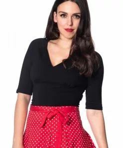 Banned Betty 50's Top Black