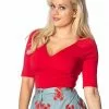 Banned Betty 50's Top Red 1 Banned Betty 50's Top Red