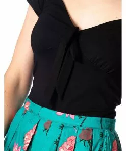 New In Banned Bow Wow 50's Top Black 7 New In Banned Bow Wow 50's Top Black