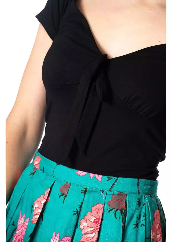 New In Banned Bow Wow 50's Top Black 5 New In Banned Bow Wow 50's Top Black