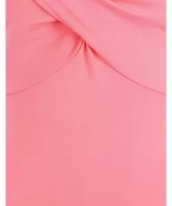 New In Banned Wrap Front 50's Top Coral