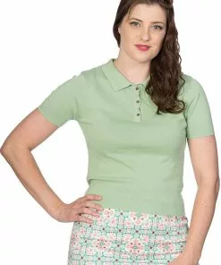 Banned Summer 40's Polo Green