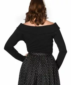 Banned Bardot Love 50's Top Black New In 7 Banned Bardot Love 50's Top Black New In