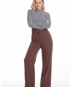 Banned Winter Stripe 60's Top Black New In