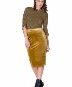 New In Banned Simply Stripe 60's Top Tan 9 New In Banned Simply Stripe 60's Top Tan