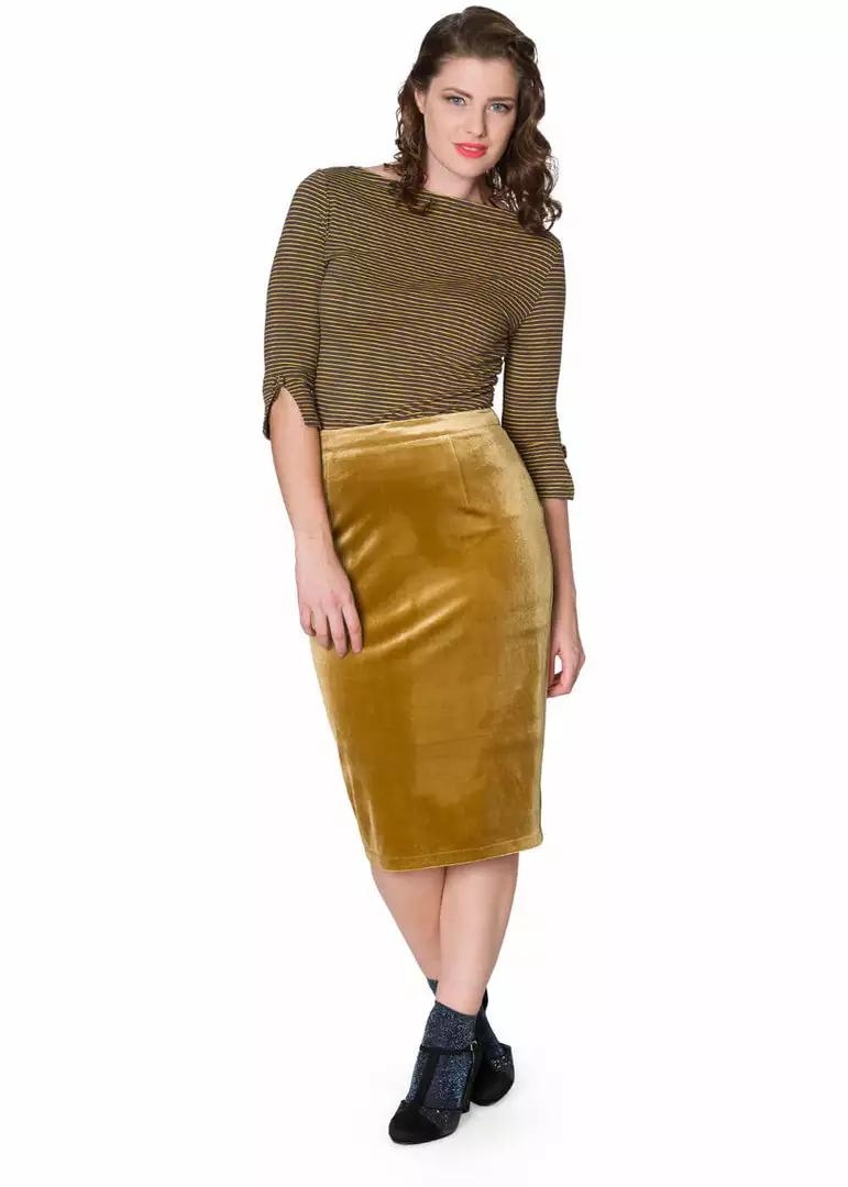 New In Banned Simply Stripe 60's Top Tan 6 New In Banned Simply Stripe 60's Top Tan