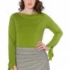 New In Banned Bow 60's Top Khaki Green 1 New In Banned Bow 60's Top Khaki Green