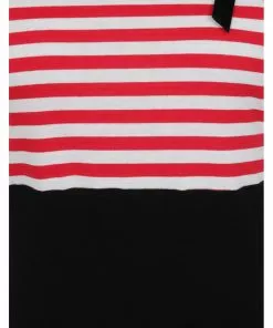 New In Banned Candy Stripe Sailor 40's Top Red 8 New In Banned Candy Stripe Sailor 40's Top Red