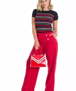 New In Banned Memory Lane Stripe 60's Top Black 7 New In Banned Memory Lane Stripe 60's Top Black