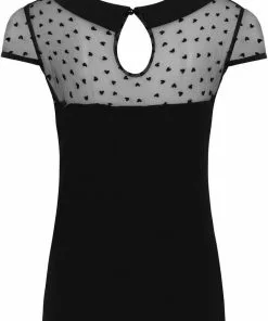 New In Banned Dark Heart Desire 50's Top Black