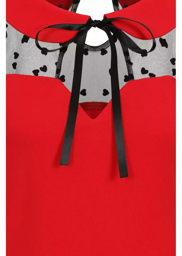 Banned Dark Heart Desire 50's Top Red New In 6 Banned Dark Heart Desire 50's Top Red New In