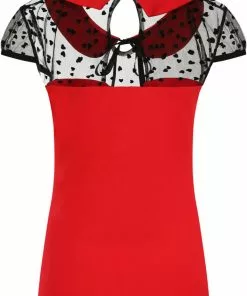 Banned Dark Heart Desire 50's Top Red New In 8 Banned Dark Heart Desire 50's Top Red New In