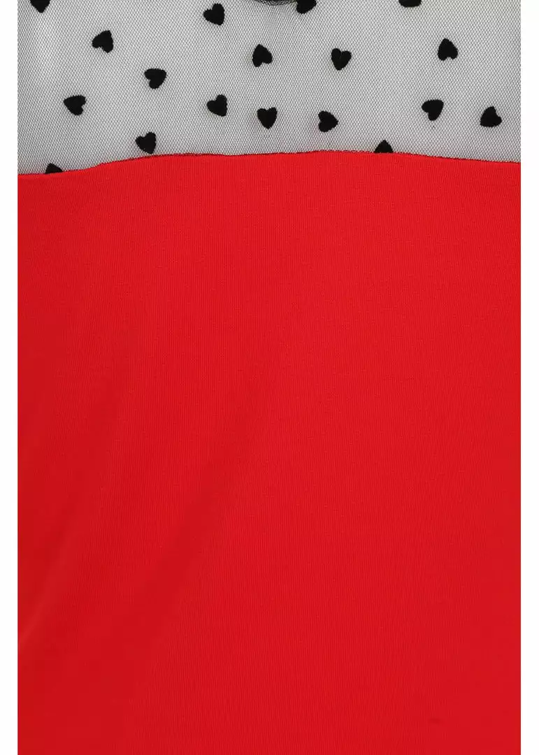 Banned Dark Heart Desire 50's Top Red New In 4 Banned Dark Heart Desire 50's Top Red New In