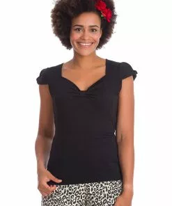 Banned Sweet Summer 50's Top Black New In