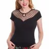 Banned Smoulder Polkadot 50's Top Black 2 Banned Smoulder Polkadot 50's Top Black