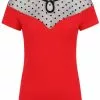 Banned Smoulder Polkadot 50's Top Red