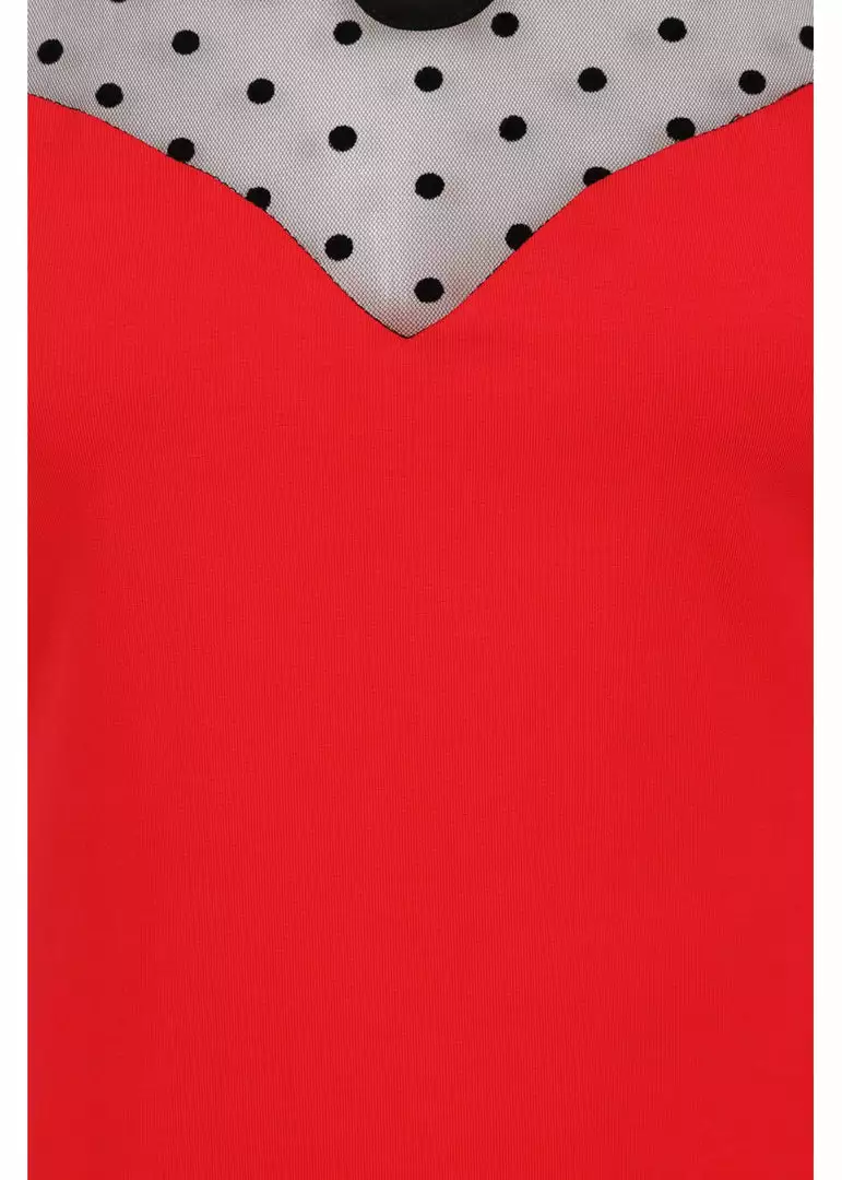 Banned Smoulder Polkadot 50's Top Red 4 Banned Smoulder Polkadot 50's Top Red