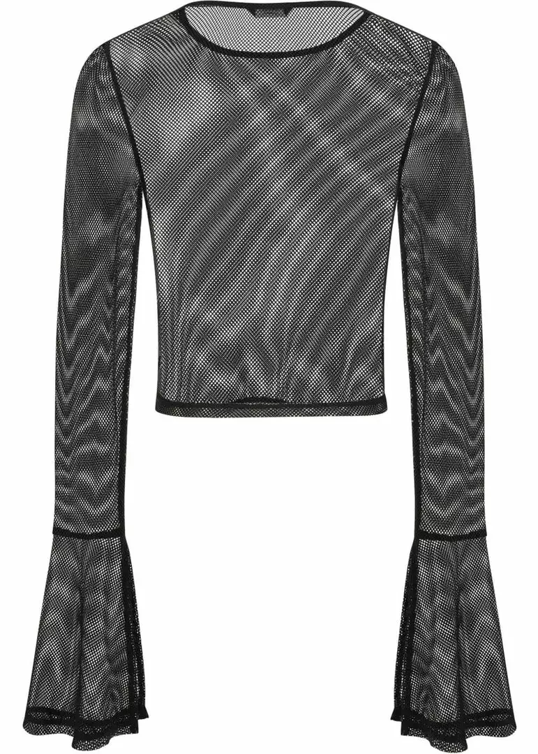 New In Banned Morwenna Bat Mesh 80's Top Black 6 New In Banned Morwenna Bat Mesh 80's Top Black