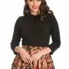 Banned Dolly Glam 50's Top Black New In