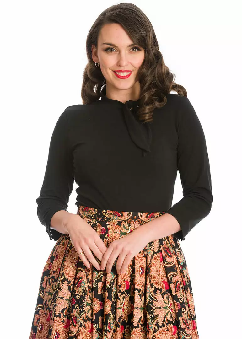 Banned Dolly Glam 50's Top Black New In 3 Banned Dolly Glam 50's Top Black New In