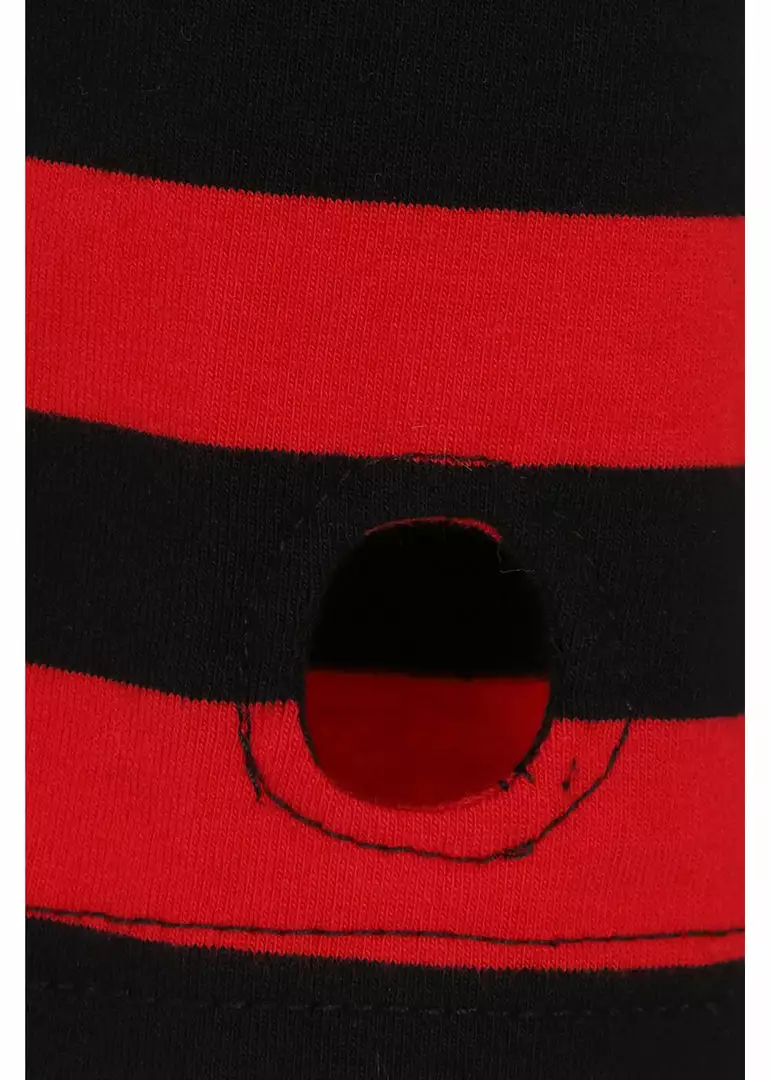 Banned Chantrea Stripe 80's Top Red 7 Banned Chantrea Stripe 80's Top Red