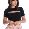 Banned Rose Top Black 2 Banned Rose Top Black