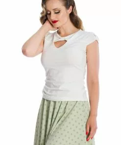 New In Banned Be Free 50's Top Ivory 10 New In Banned Be Free 50's Top Ivory