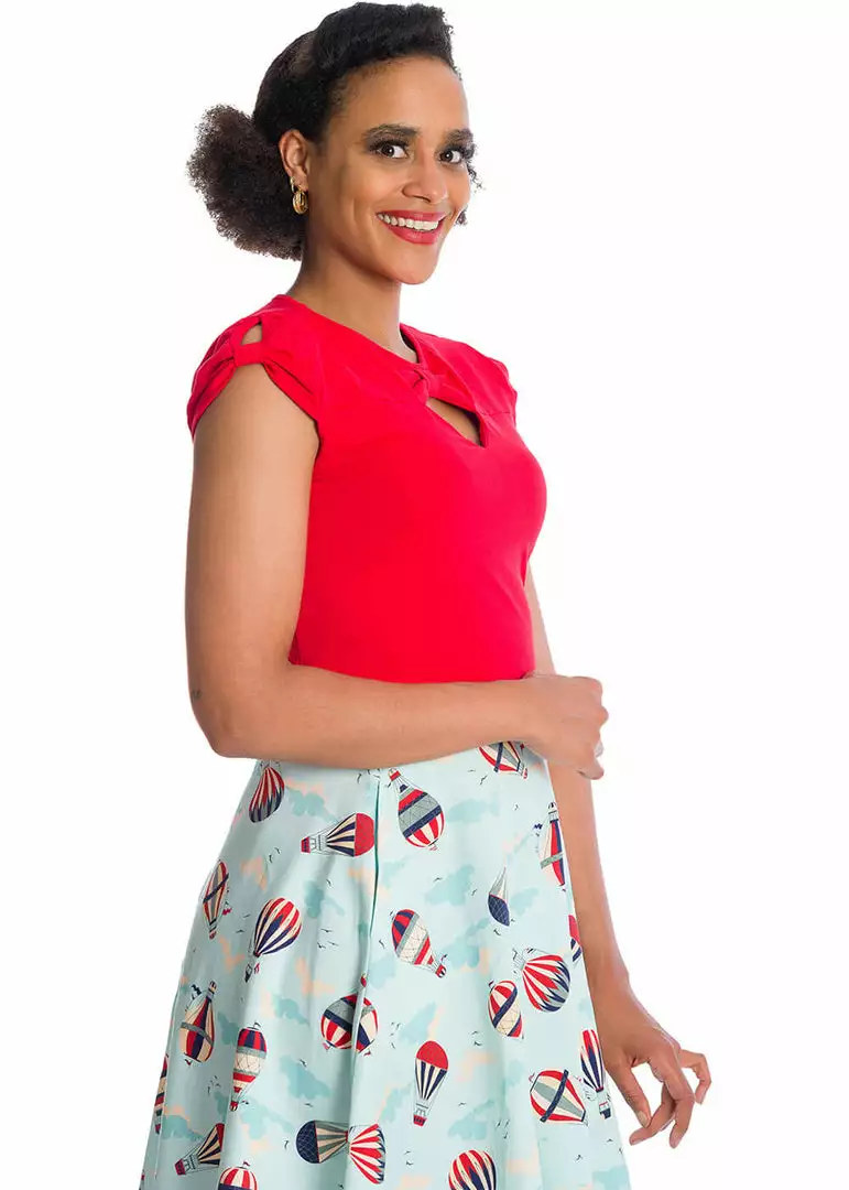 Banned Be Free 50's Top Red 6 Banned Be Free 50's Top Red