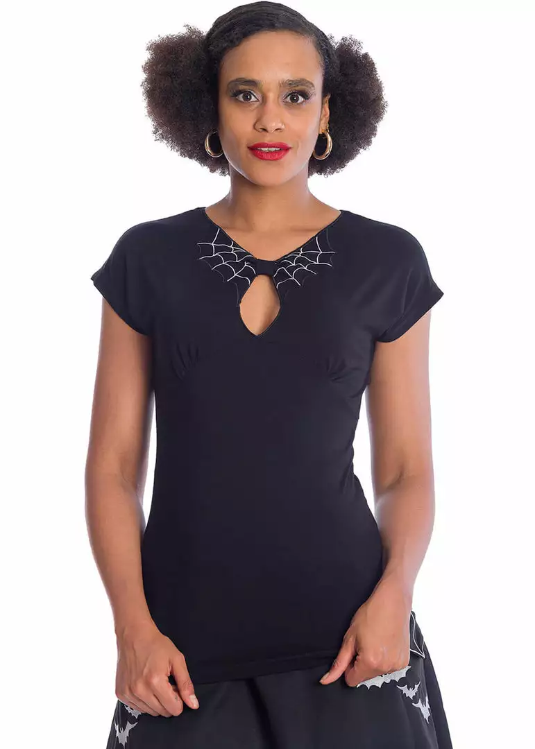 New In Banned Release The Spiders 50's Top Black 5 New In Banned Release The Spiders 50's Top Black